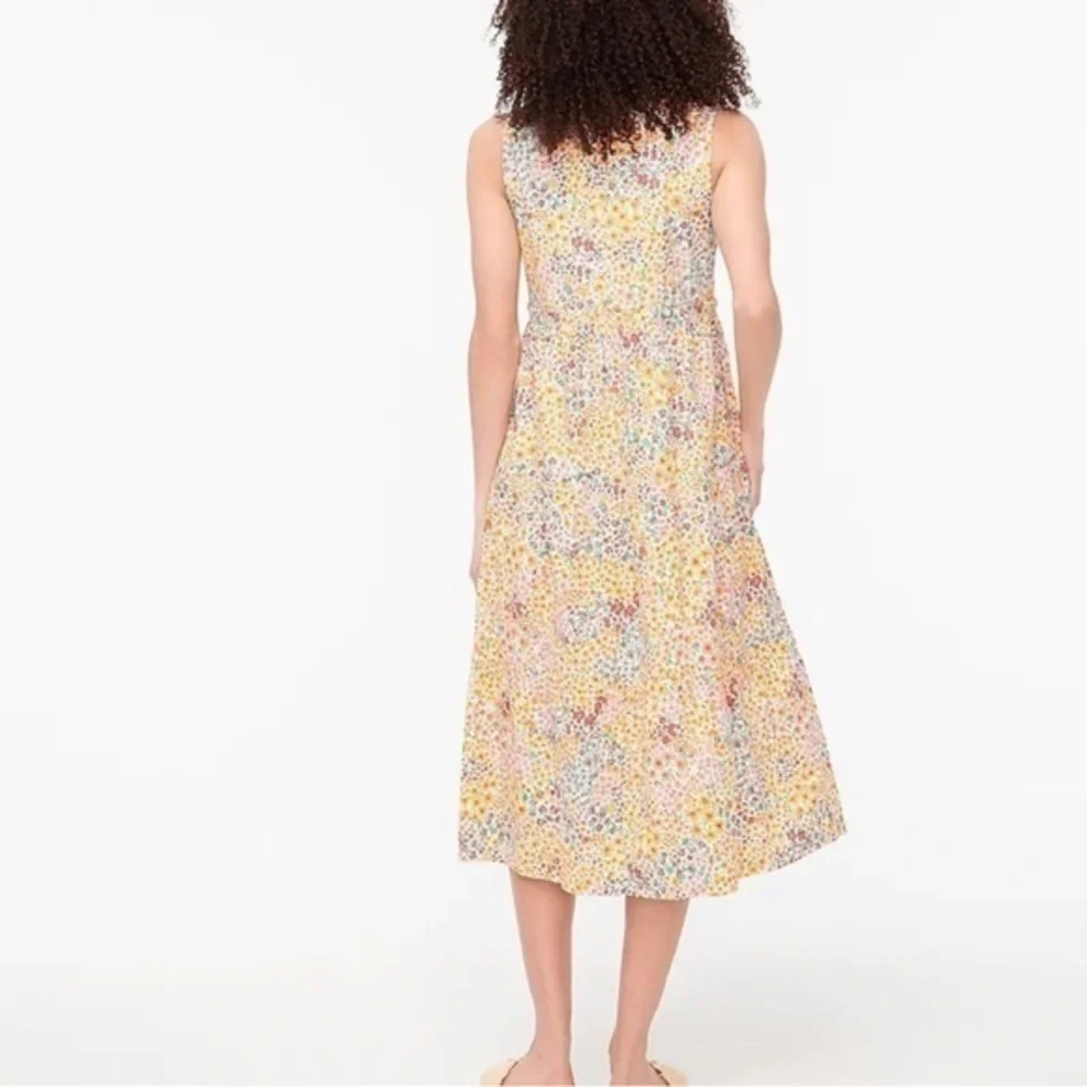 J Crew Mixed-floral Tiered‎ Dress Size 4